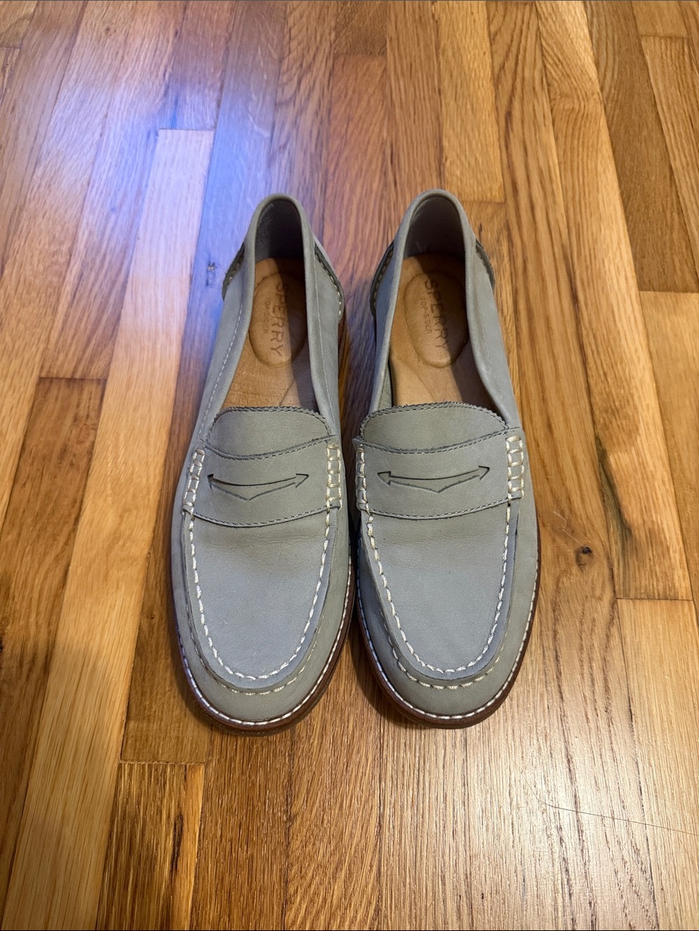Sperry Women’s Light Blue Penny Loafers